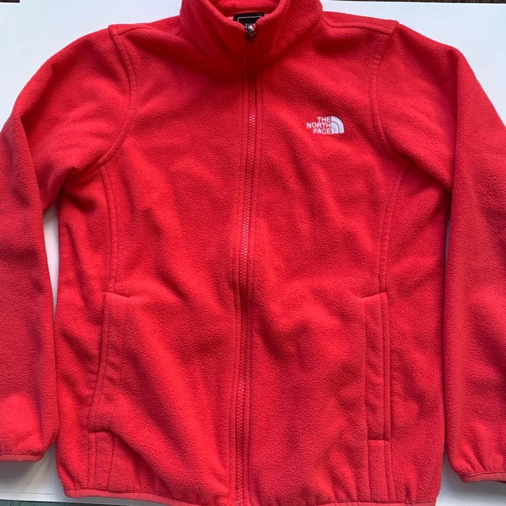 The north face fleece zip jacket size medium